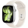 Умные часы Apple Watch Series 11 46mm Silver Aluminum Case with Light Blush Sport Band (S/M)