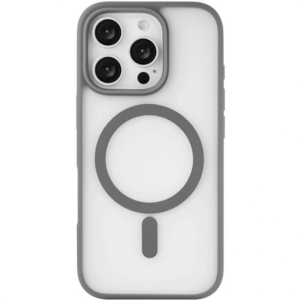 Чехол защитный uBear Cloud Mag Case для iPhone 16 Pro Max Серый