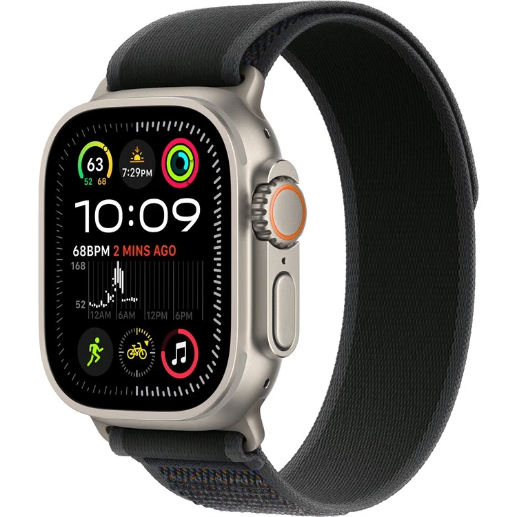 Умные часы Apple Watch Ultra 2 2024 49mm Natural Titanium Case with Black Trail Loop (M/L)