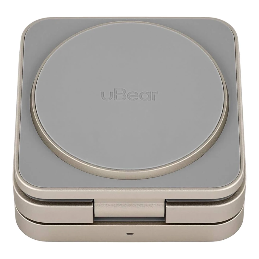 Беспроводное зарядное устройство uBear Balance 3 в 1 MagSafe Титан
