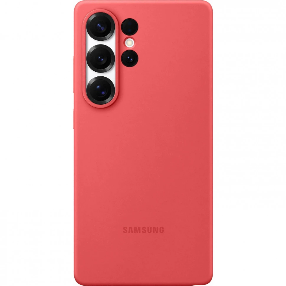 Чехол защитный Samsung Silicone Case для Samsung Galaxy S25 Ultra Красный