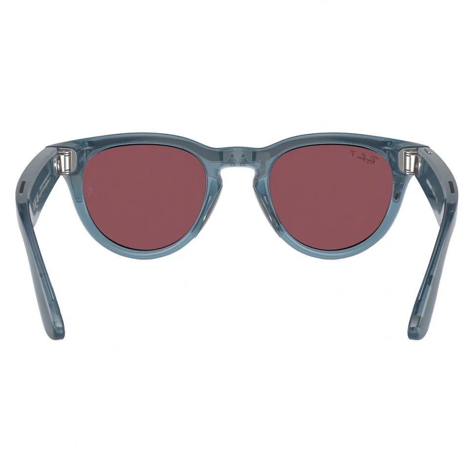Умные очки Ray-Ban Headliner Shiny Jeans/Polarized Dusty Red (RW4009)