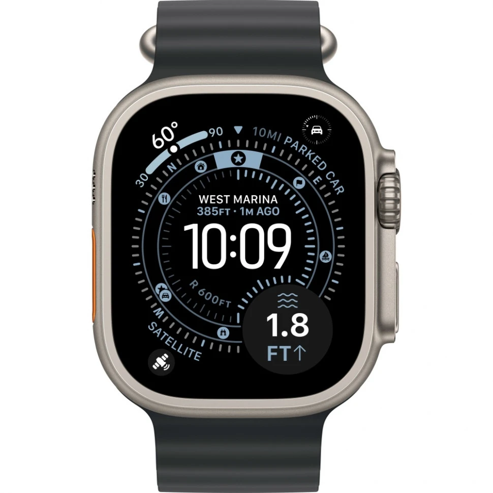 Умные часы Apple Watch Ultra 3 2025 49mm Natural Titanium Case with Black Ocean Band