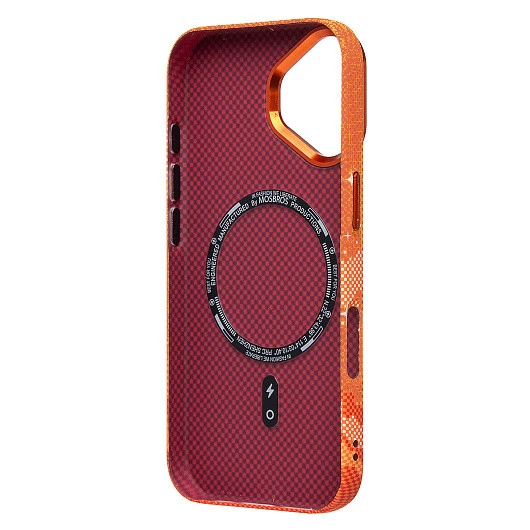 Чехол защитный MOSBROS Phone Case MagSafe для iPhone 17 Оранжевый