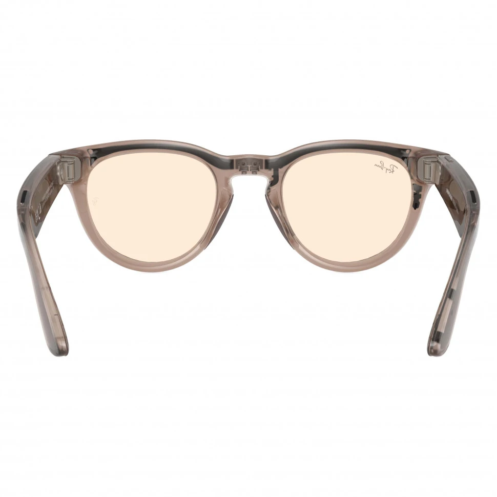 Умные очки Ray-Ban Headliner Warm Stone/Saffron Yellow Transitions (RW4009)