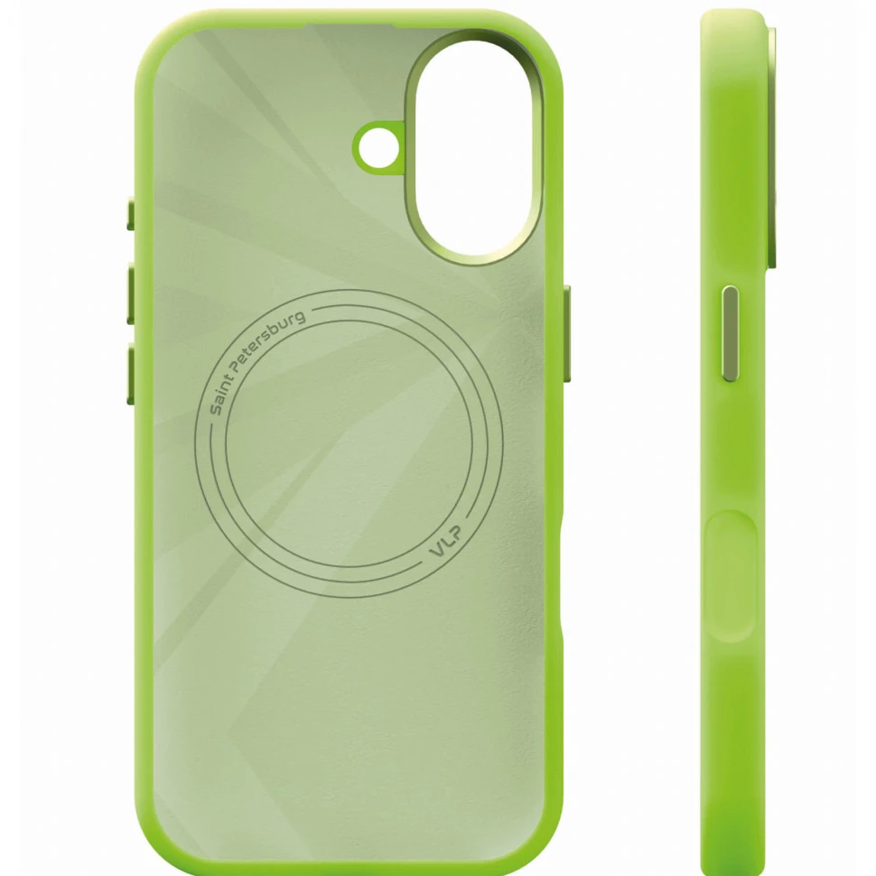 Чехол защитный VLP Aster Pro Case MagSafe для iPhone 17 Лайм