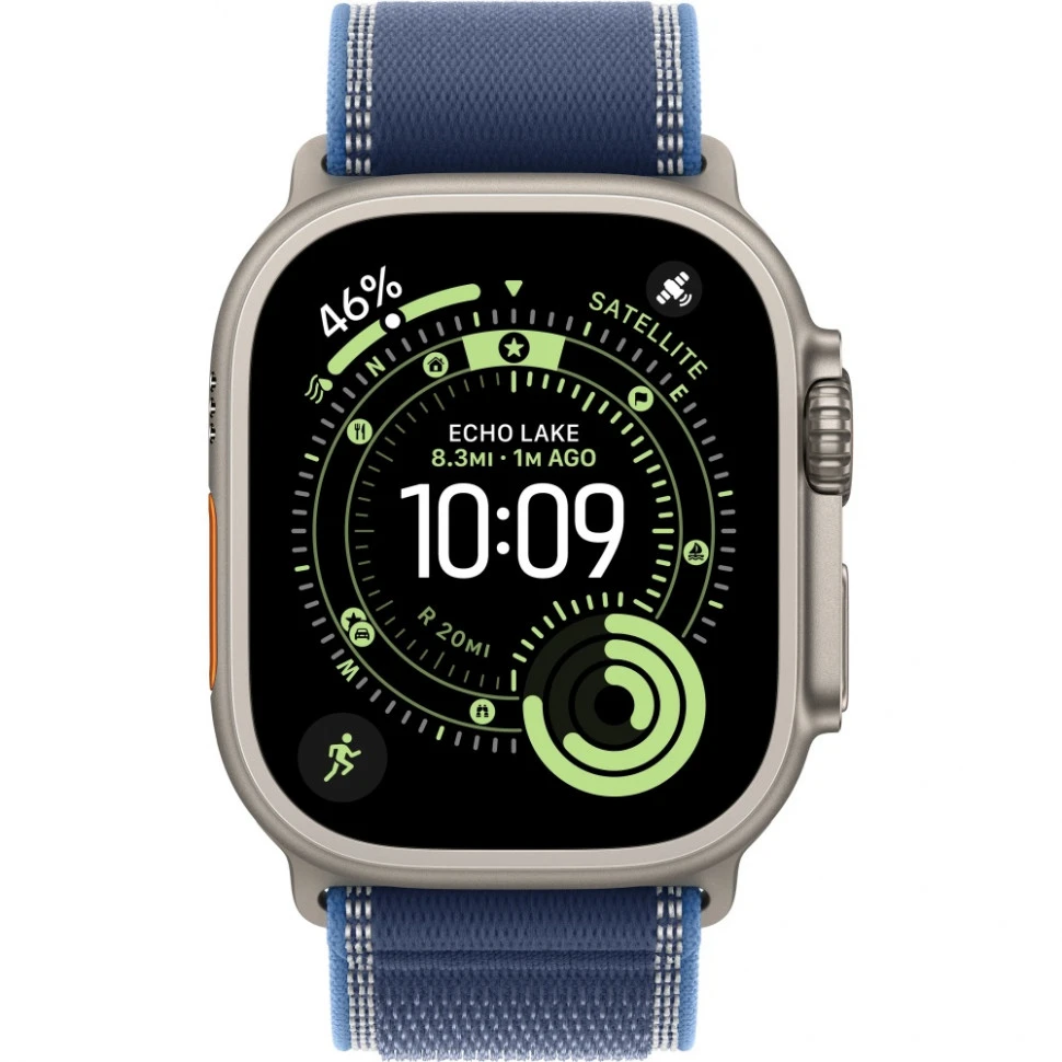 Умные часы Apple Watch Ultra 3 2025 49mm Natural Titanium Case with Blue/Bright Blue Trail Loop (M/L)
