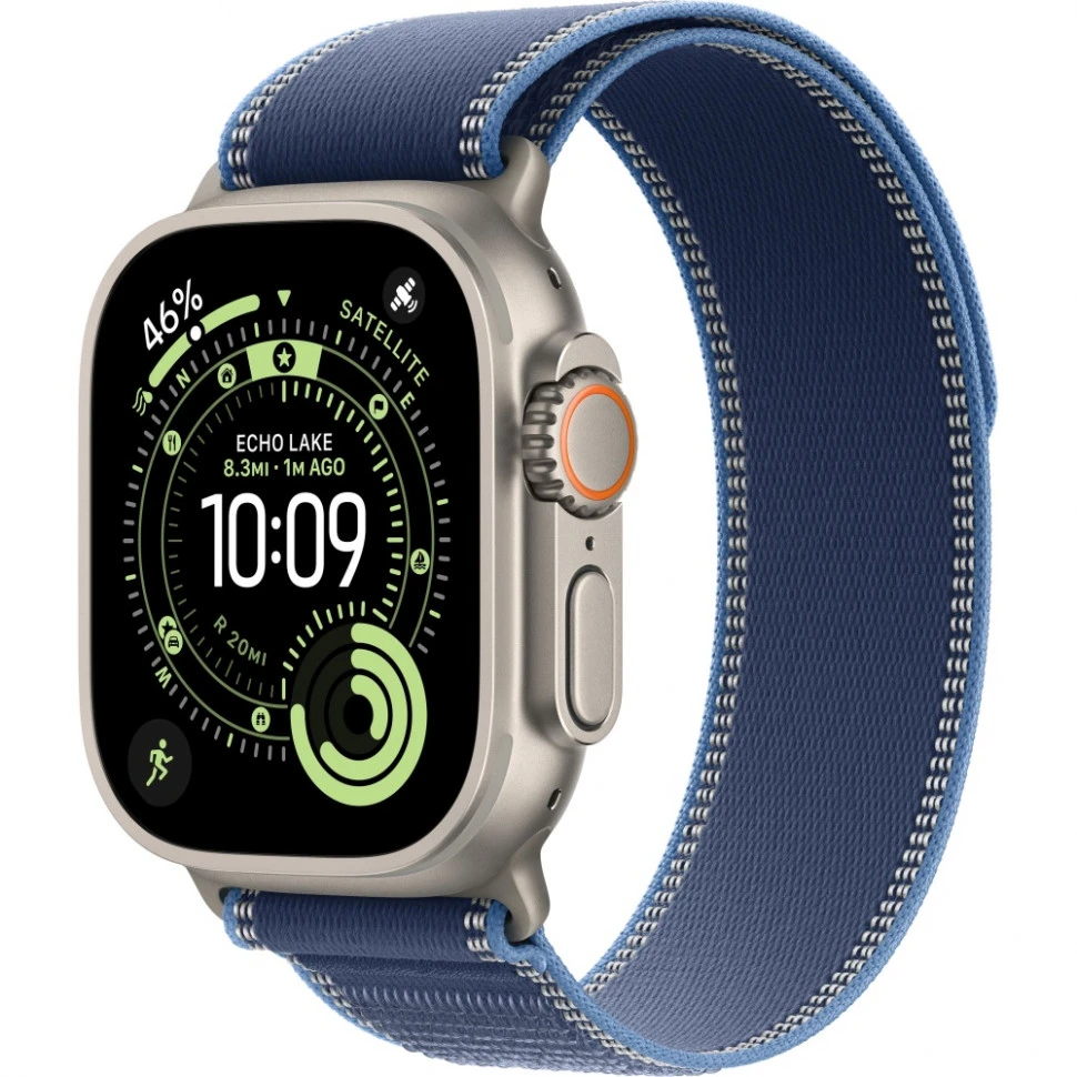 Умные часы Apple Watch Ultra 3 2025 49mm Natural Titanium Case with Blue/Bright Blue Trail Loop (S/M)