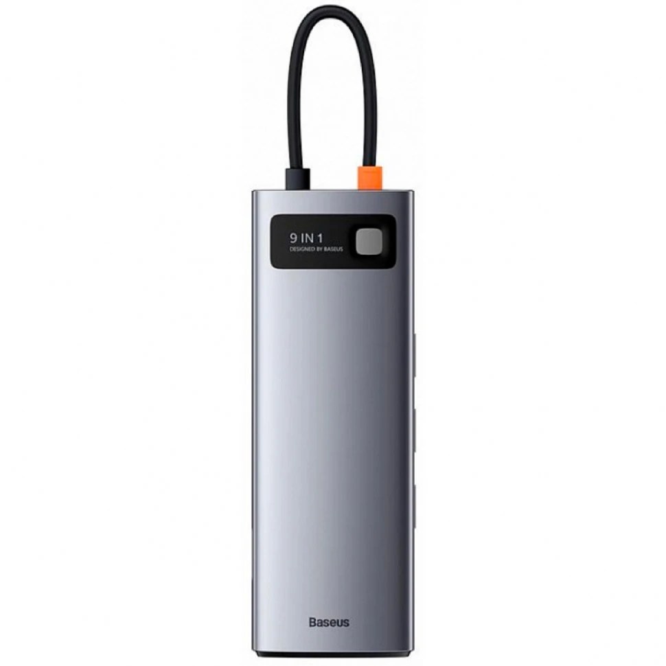 Стыковочная станция Baseus Metal Gleam Series 9 в 1 Multifunctional Type-C HUB Docking Station (CAHUB-CU0G) Серый