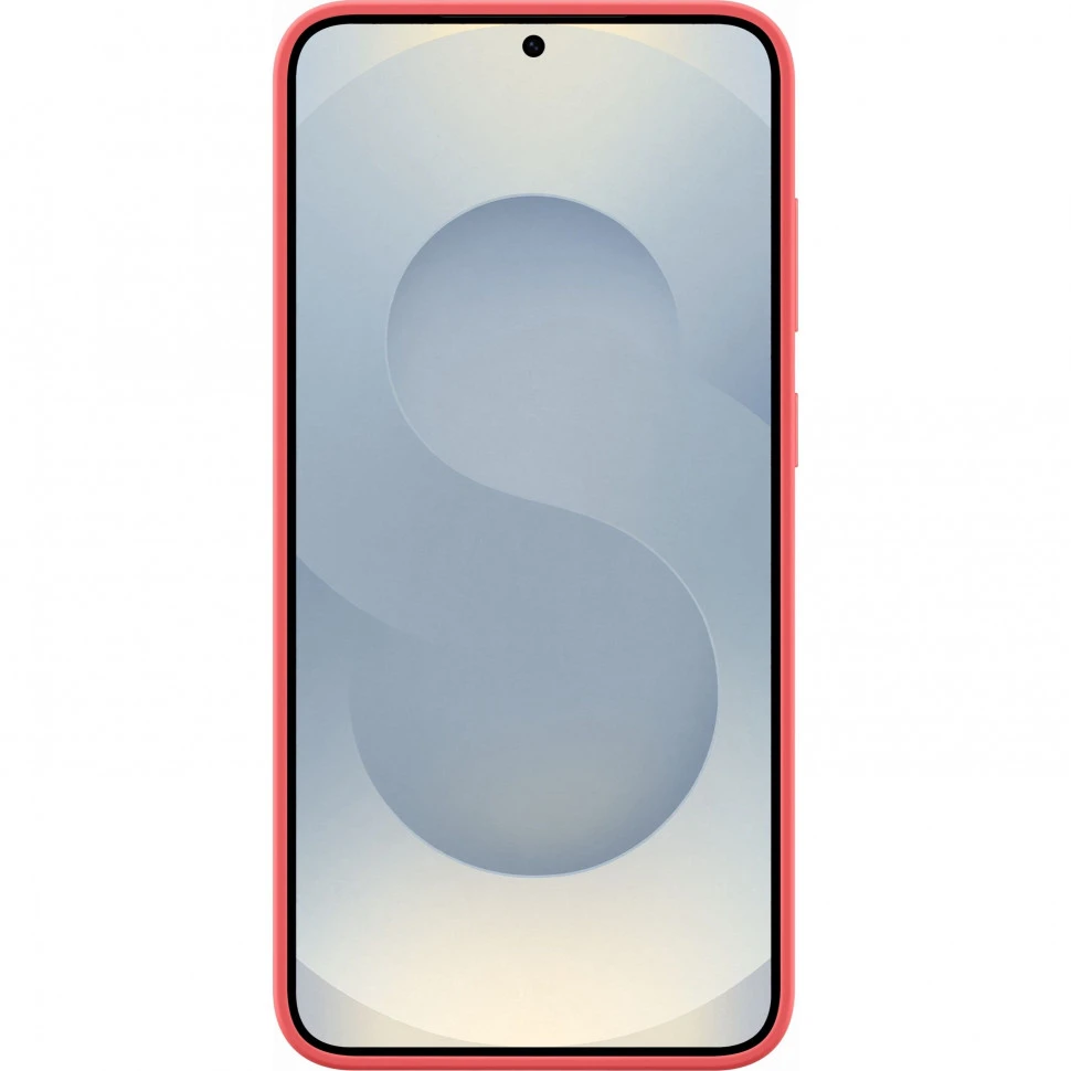 Чехол защитный Samsung Silicone Case для Samsung Galaxy S25 Красный
