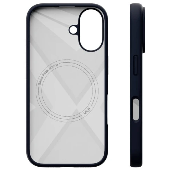 Чехол защитный VLP Aster Case MagSafe для iPhone 16 Синий