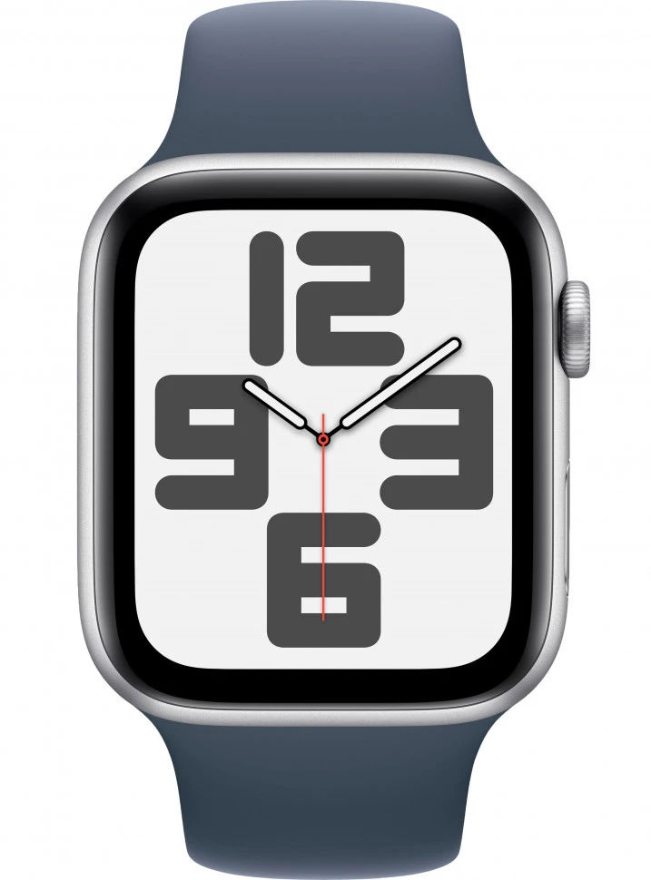 Умные часы Apple Watch SE 2023 40mm Silver Aluminum Case with Storm Blue Sport Band (S/M)