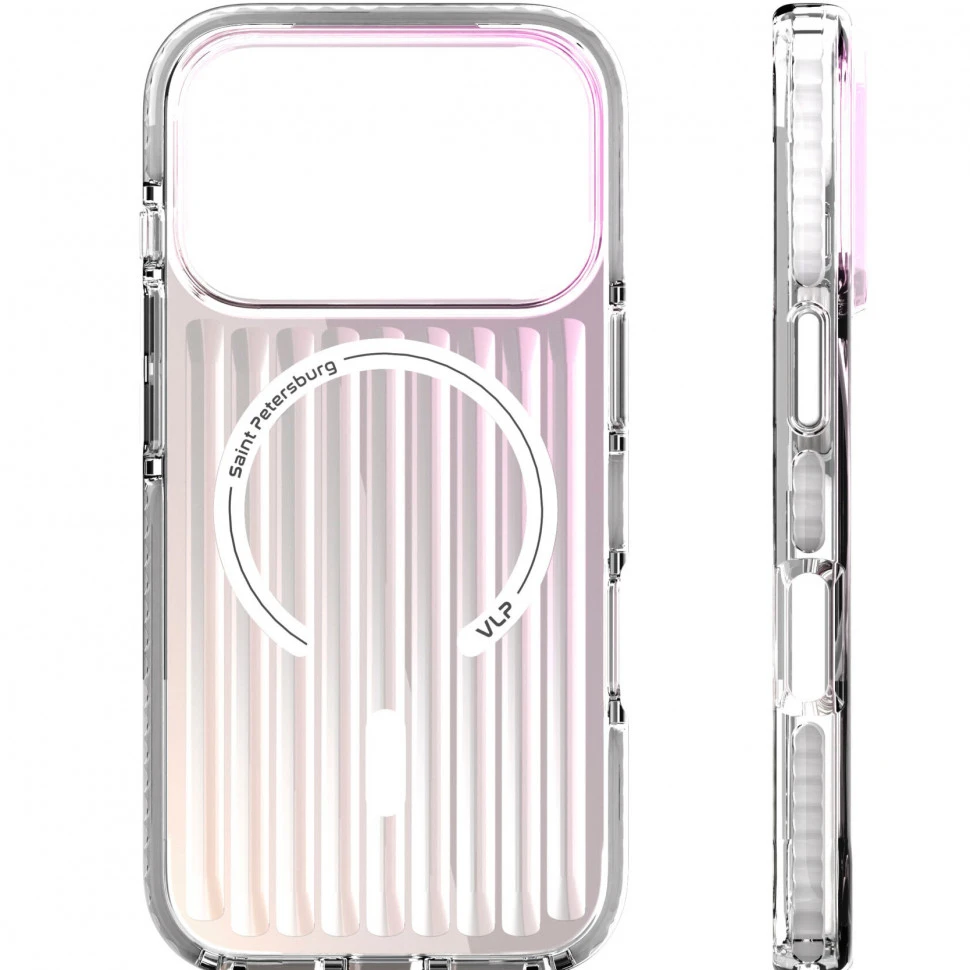 Чехол защитный VLP Pulse Case MagSafe для iPhone 17 Pro Перламутровый