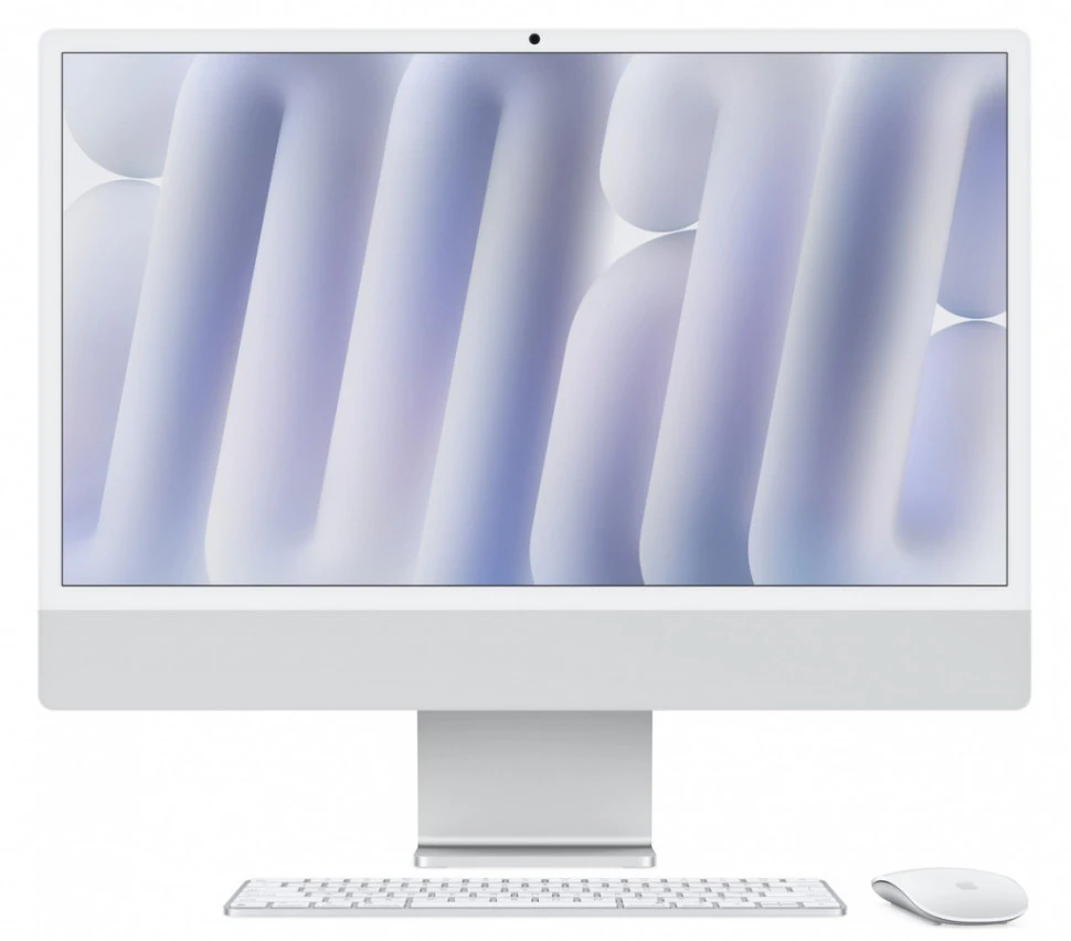 Моноблок Apple iMac 24" 2024 Retina 4.5K MWUV3 (M4 10-core GPU, 16/512GB) Серебро