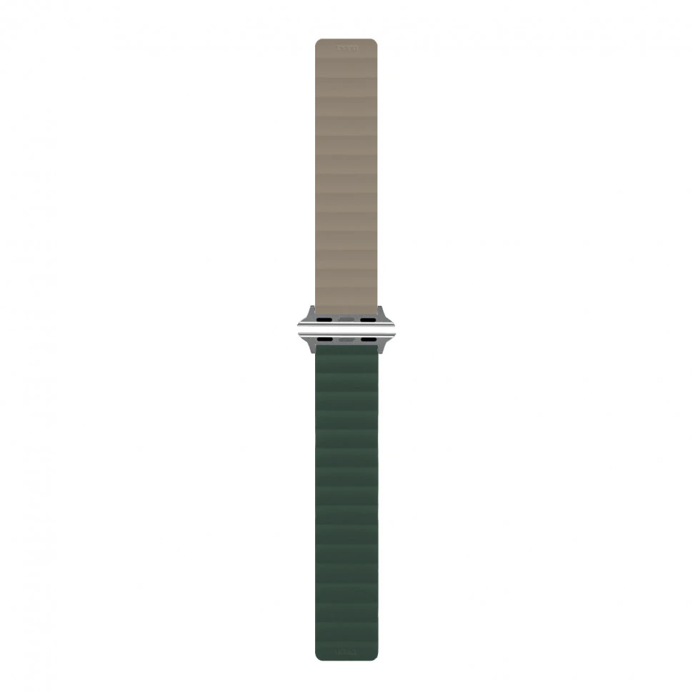 Ремешок uBear Mode для Apple Watch 44/45/46/49mm (M/L) Зеленый/Серый