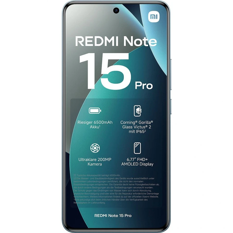 Смартфон Xiaomi Redmi Note 15 Pro 4G 12/512GB Голубой (Glacier Blue)