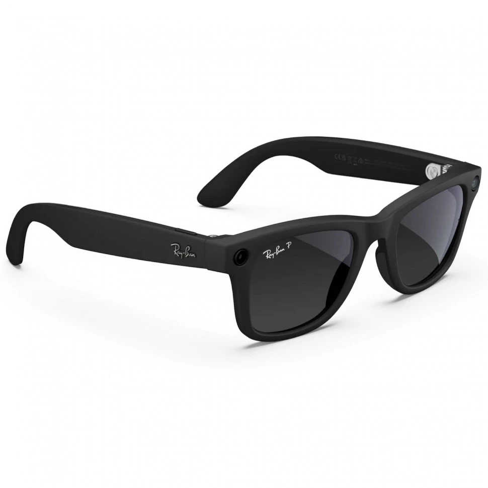 Умные очки Ray-Ban Wayfarer (Gen 2) Matte Black Polarized Gradient Graphite (M)