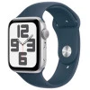 Умные часы Apple Watch SE 2023 44mm Silver Aluminum Case with Sport Band Storm Blue (S/M)