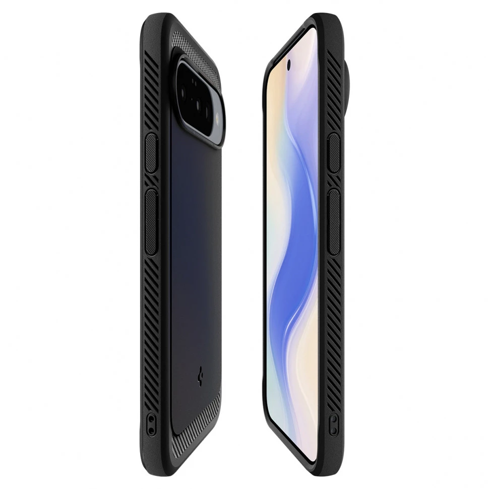 Чехол защитный Spigen Rugged Armor для Google Pixel 10/10 Pro Черный (Black)