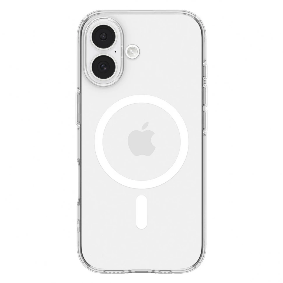 Чехол защитный Spigen Liquid Crystal MagSafe для iPhone 17 Прозрачный (Clear White)