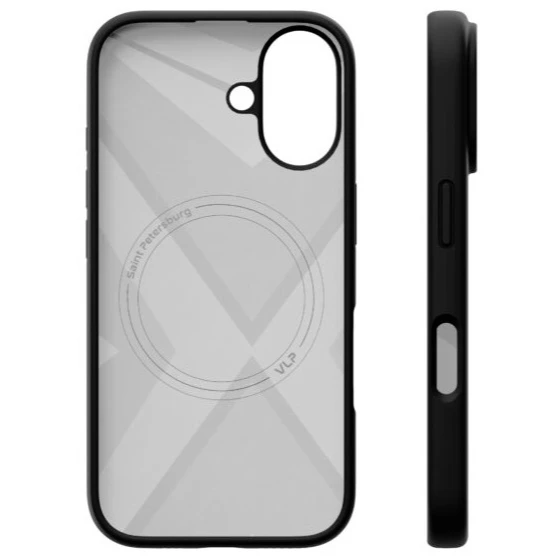 Чехол защитный VLP Aster Case MagSafe для iPhone 16 Plus Черный