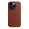 Чехол защитный Apple Leather Case MagSafe для iPhone 14 Pro Umber